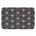 Indian Floral Paisley Pattern Print Indoor Door Mat