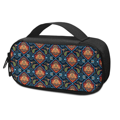 Indian Floral Paisley Pattern Print Insulin Cooler Travel Case