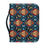 Indian Floral Paisley Pattern Print Leather Bible Cover