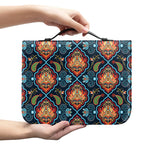 Indian Floral Paisley Pattern Print Leather Bible Cover
