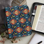 Indian Floral Paisley Pattern Print Leather Bible Cover