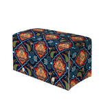 Indian Floral Paisley Pattern Print Leather Tissue Box Cover