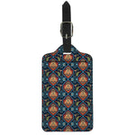 Indian Floral Paisley Pattern Print Luggage Tag