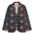 Indian Floral Paisley Pattern Print Men's Cotton Blazer