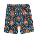 Indian Floral Paisley Pattern Print Men's Sports Shorts