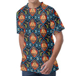 Indian Floral Paisley Pattern Print Men's Velvet T-Shirt