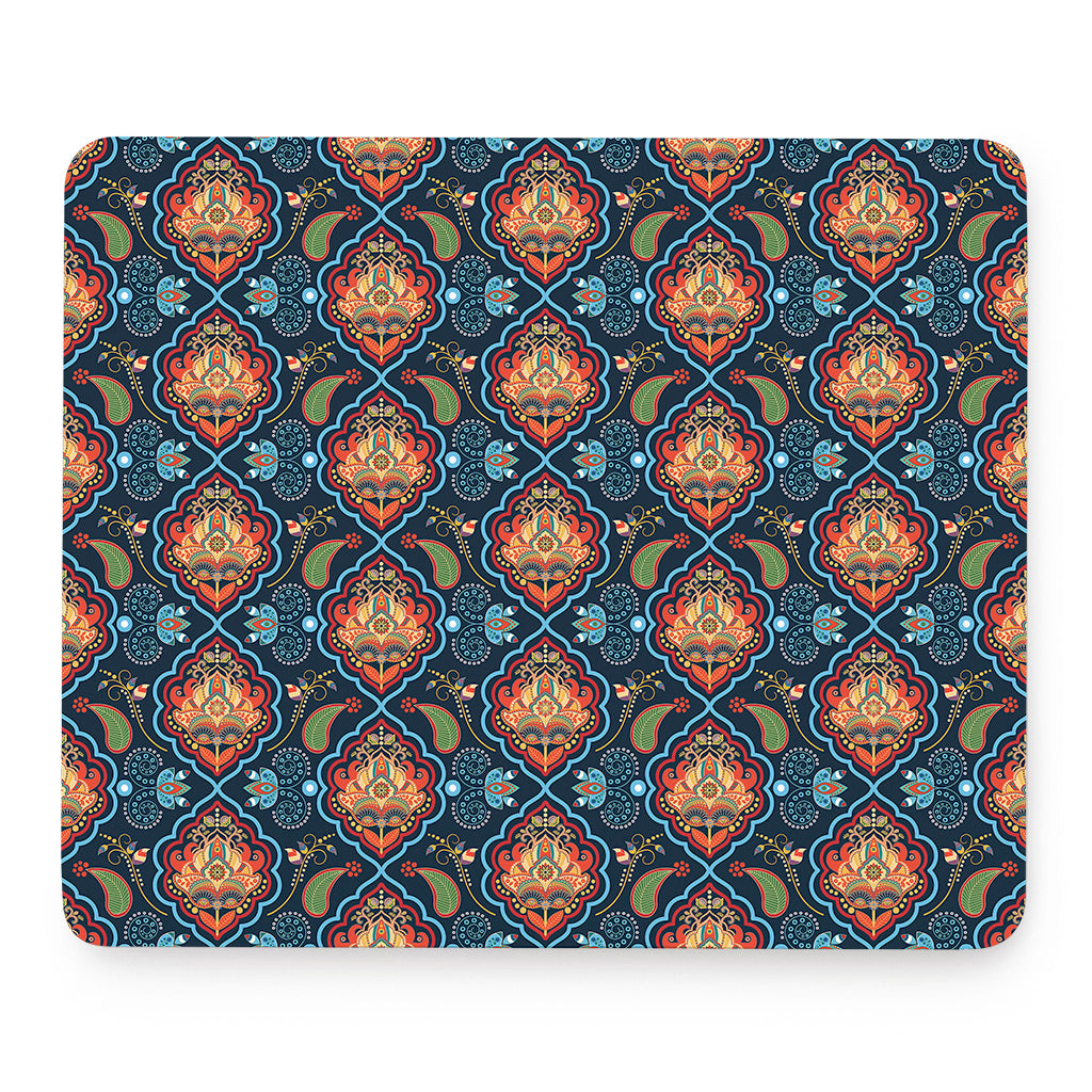 Indian Floral Paisley Pattern Print Mouse Pad