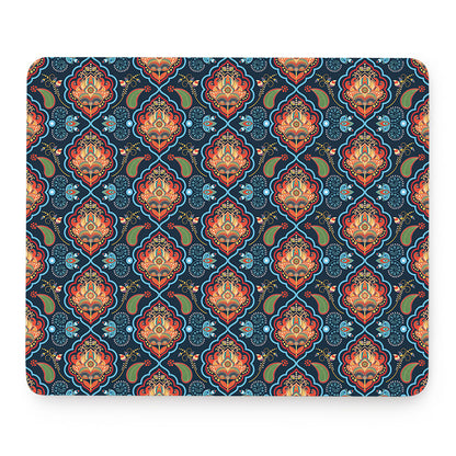 Indian Floral Paisley Pattern Print Mouse Pad