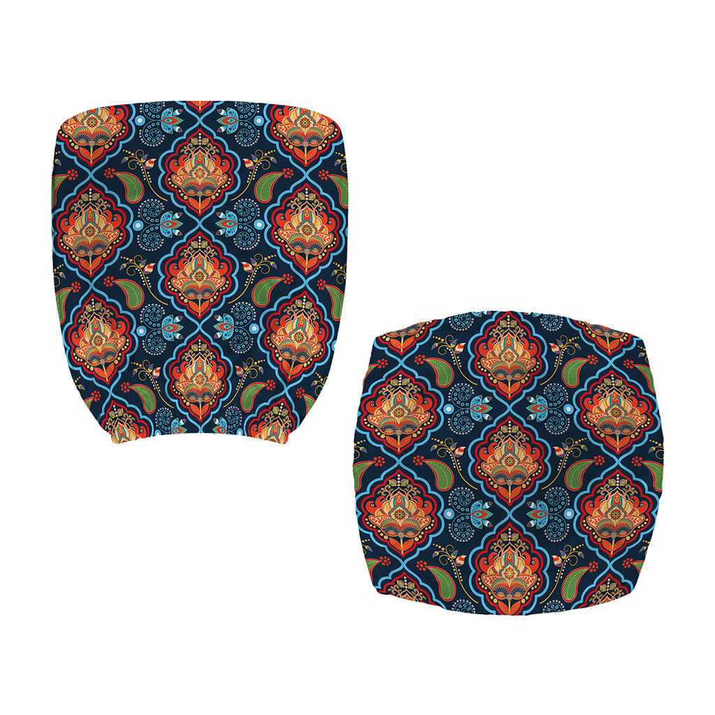 Indian Floral Paisley Pattern Print Office Chair Cover
