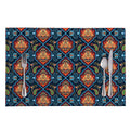 Indian Floral Paisley Pattern Print Placemat