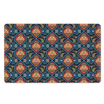 Indian Floral Paisley Pattern Print Polyester Doormat