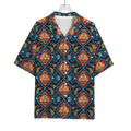 Indian Floral Paisley Pattern Print Rayon Hawaiian Shirt