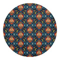 Indian Floral Paisley Pattern Print Round Blanket