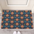 Indian Floral Paisley Pattern Print Rubber Doormat