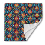 Indian Floral Paisley Pattern Print Silk Bandana