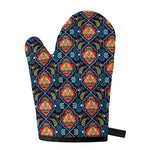 Indian Floral Paisley Pattern Print Single Oven Mitt