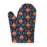 Indian Floral Paisley Pattern Print Single Oven Mitt