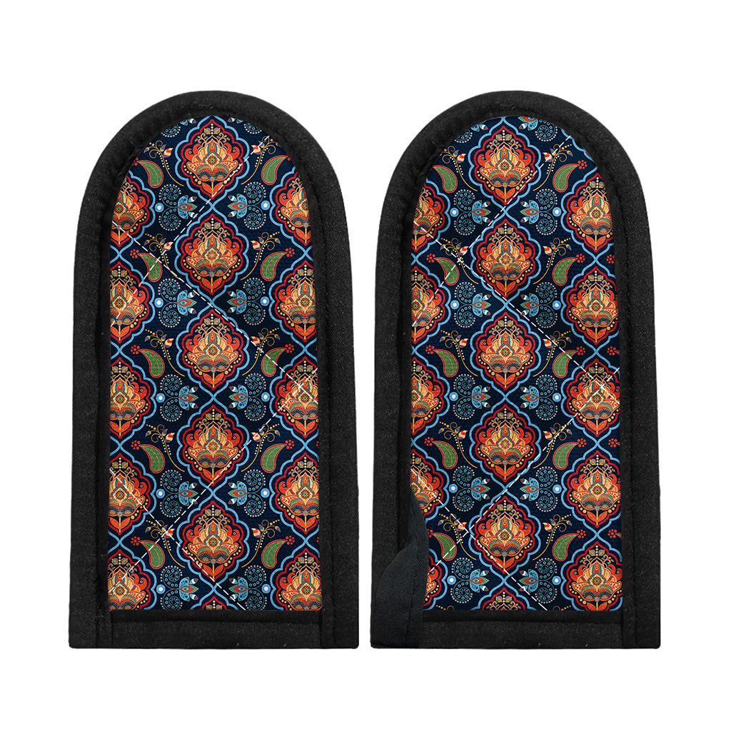 Indian Floral Paisley Pattern Print Skillet Handle Cover