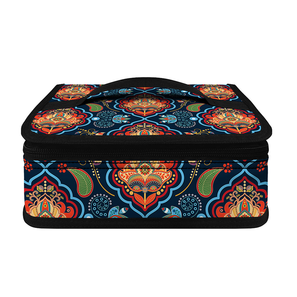 Indian Floral Paisley Pattern Print Small Lunch Bag