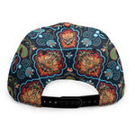 Indian Floral Paisley Pattern Print Snapback Cap