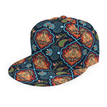 Indian Floral Paisley Pattern Print Snapback Cap