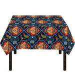 Indian Floral Paisley Pattern Print Tablecloth