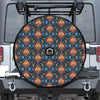 Indian Floral Paisley Pattern Print Tire Cover With Camera Hole