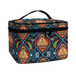 Indian Floral Paisley Pattern Print Travel Makeup Bag