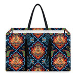 Indian Floral Paisley Pattern Print Utility Tote Bag