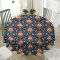 Indian Floral Paisley Pattern Print Waterproof Round Tablecloth