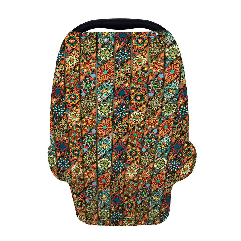 Indian Floral Patchwork Pattern Print Baby Seat Cover