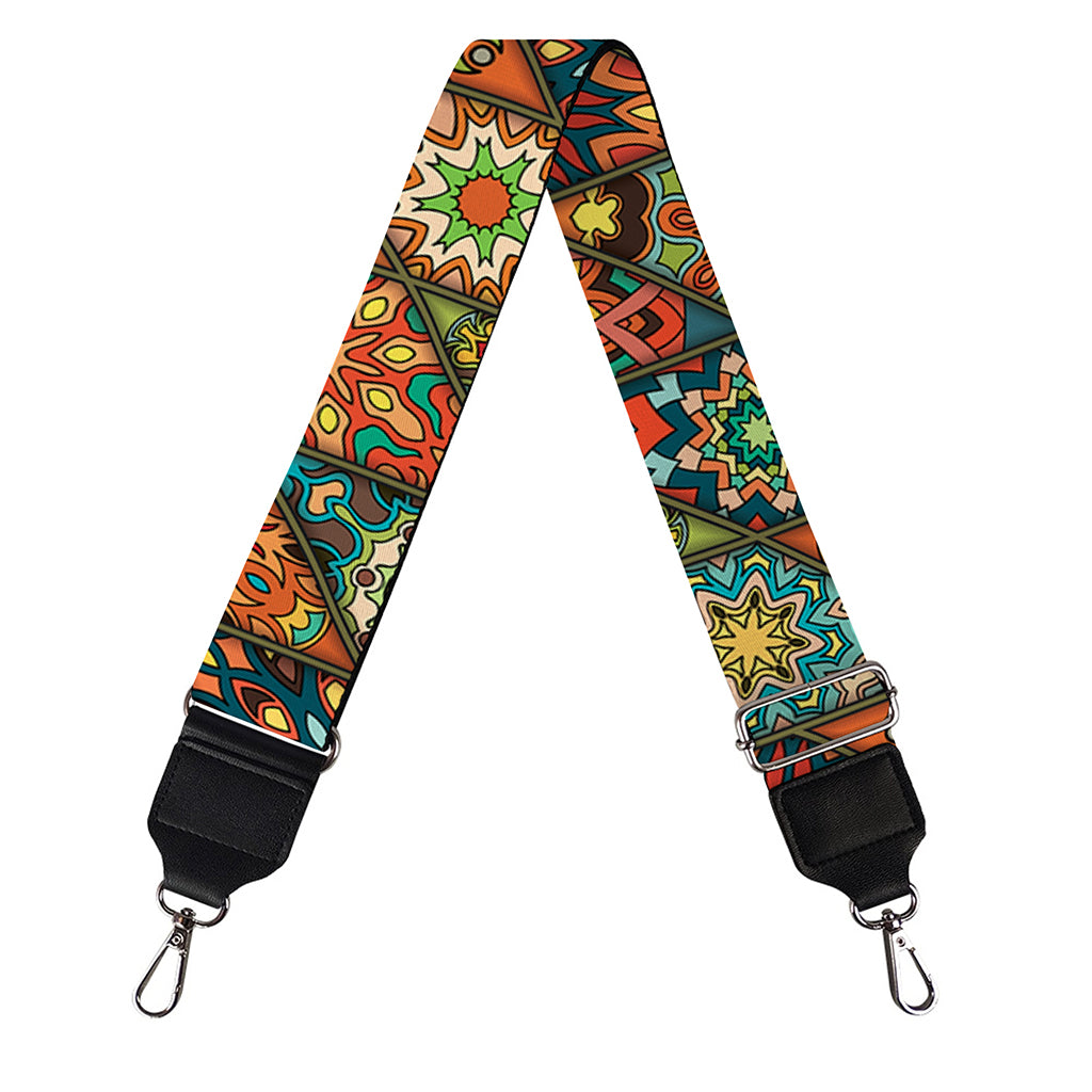 Indian Floral Patchwork Pattern Print Bag Strap