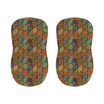 Indian Floral Patchwork Pattern Print Bar Stool Covers