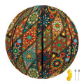 Indian Floral Patchwork Pattern Print Basketball