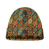 Indian Floral Patchwork Pattern Print Beanie