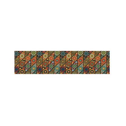 Indian Floral Patchwork Pattern Print Bed Runner