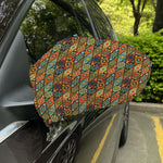 Indian Floral Patchwork Pattern Print Car Side Mirror Covers