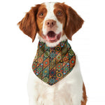 Indian Floral Patchwork Pattern Print Dog Bandana