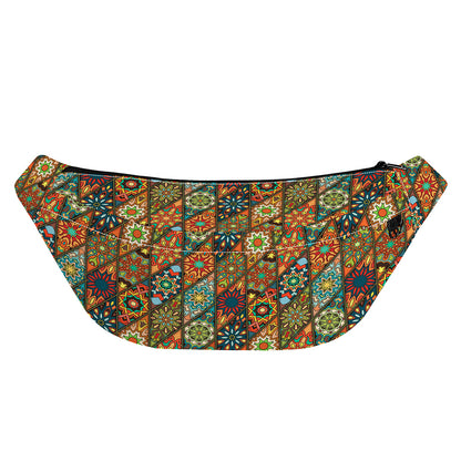 Indian Floral Patchwork Pattern Print Fanny Pack