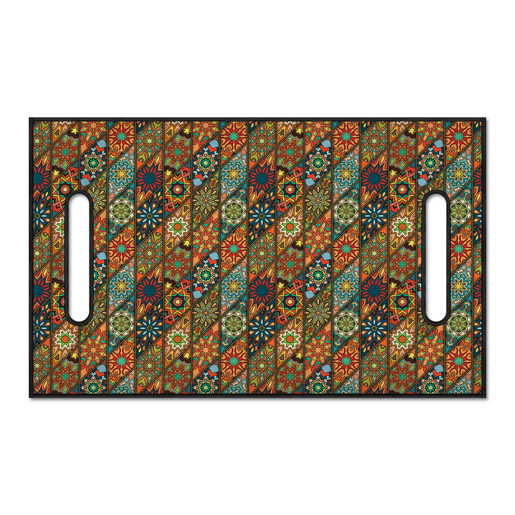 Indian Floral Patchwork Pattern Print Golf Cart Seat Cover