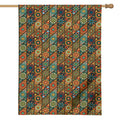 Indian Floral Patchwork Pattern Print House Flag