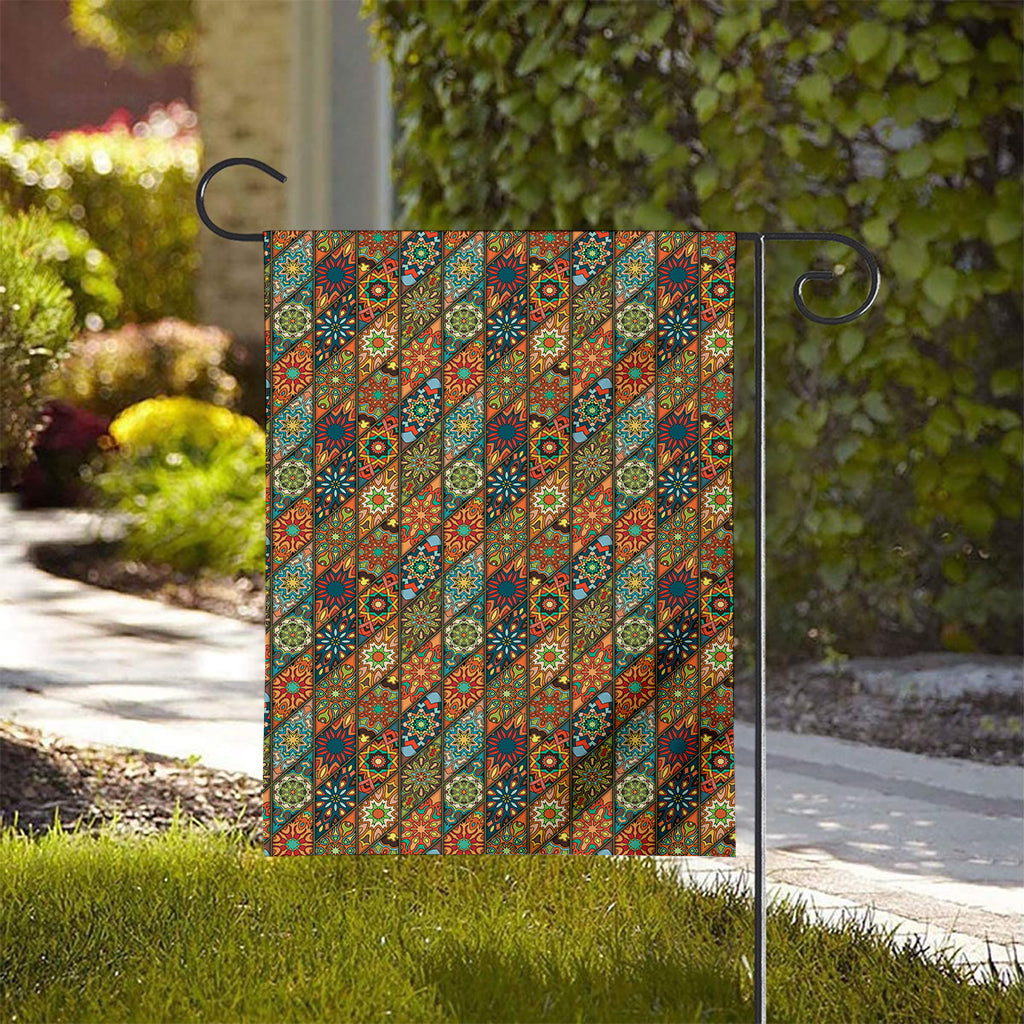 Indian Floral Patchwork Pattern Print House Flag
