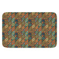 Indian Floral Patchwork Pattern Print Indoor Door Mat