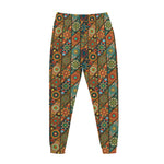 Indian Floral Patchwork Pattern Print Jogger Pants