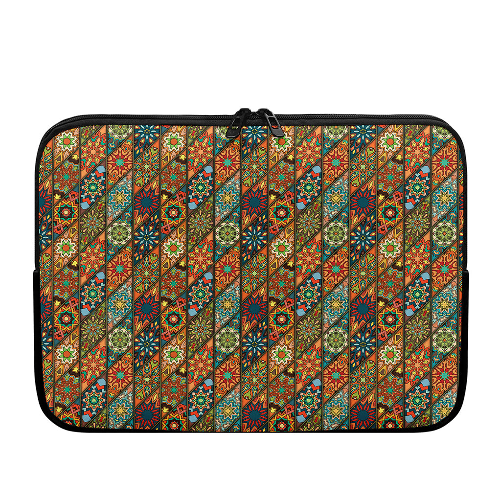 Indian Floral Patchwork Pattern Print Laptop Sleeve