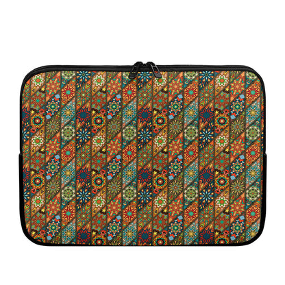Indian Floral Patchwork Pattern Print Laptop Sleeve