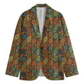 Indian Floral Patchwork Pattern Print Men's Blazer