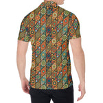 Indian Floral Patchwork Pattern Print Men's Shirt