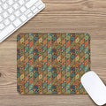 Indian Floral Patchwork Pattern Print Mouse Pad