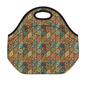Indian Floral Patchwork Pattern Print Neoprene Lunch Bag
